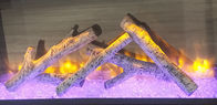 Fire - Wood Ceramic Fireplace Logs For Gas Fireplace  800~1000 ℃ Service Temperature S-104